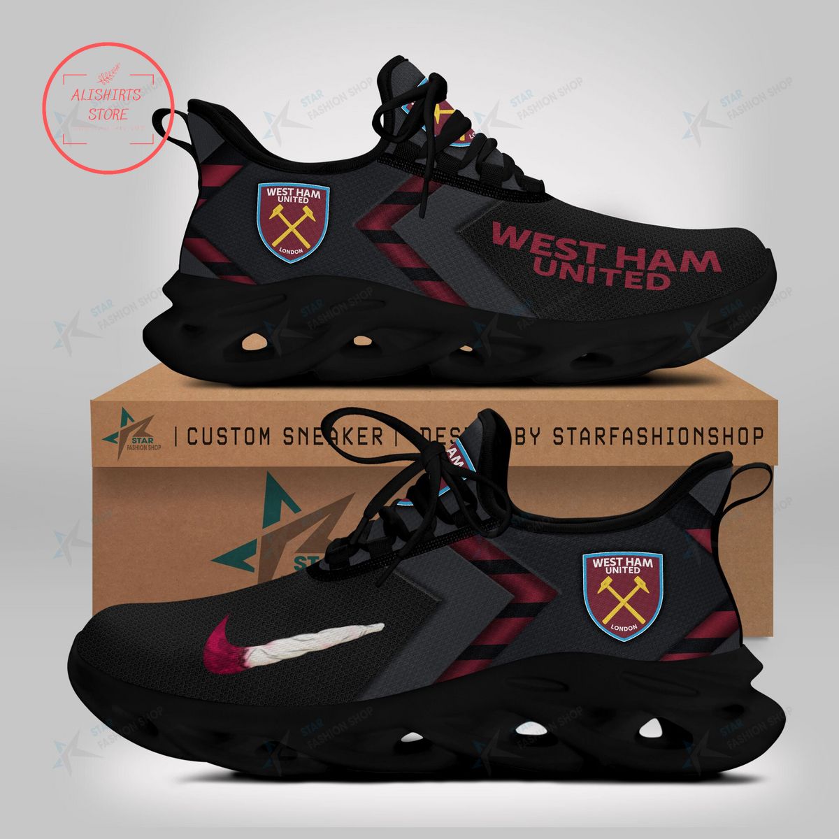 West Ham United FC Max Soul Sneaker Shoes