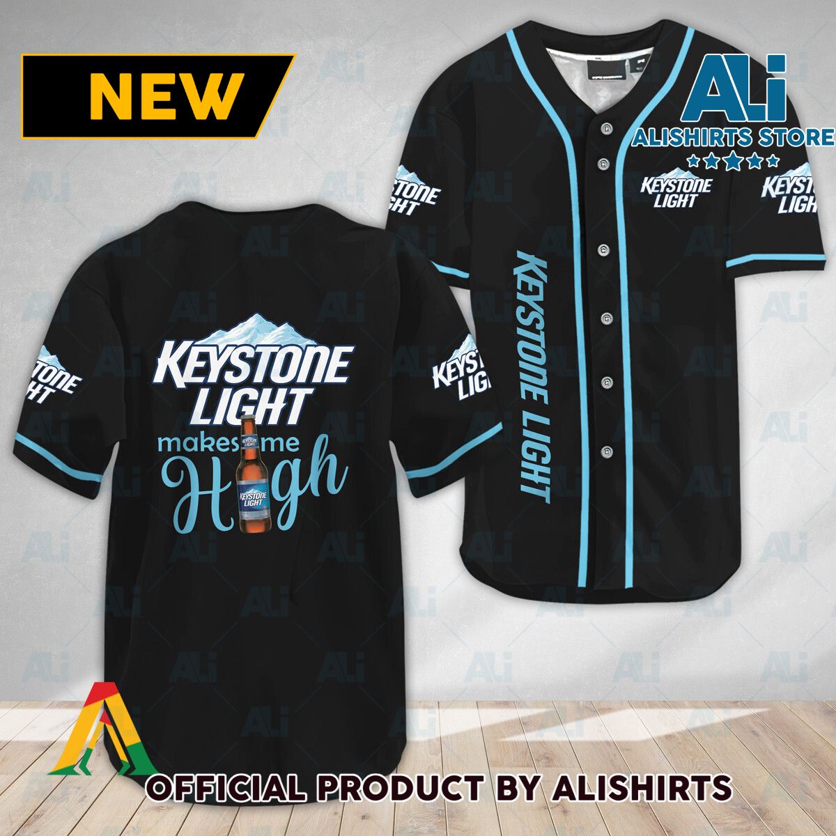 Keystone Light Make Me High Baseball Jersey