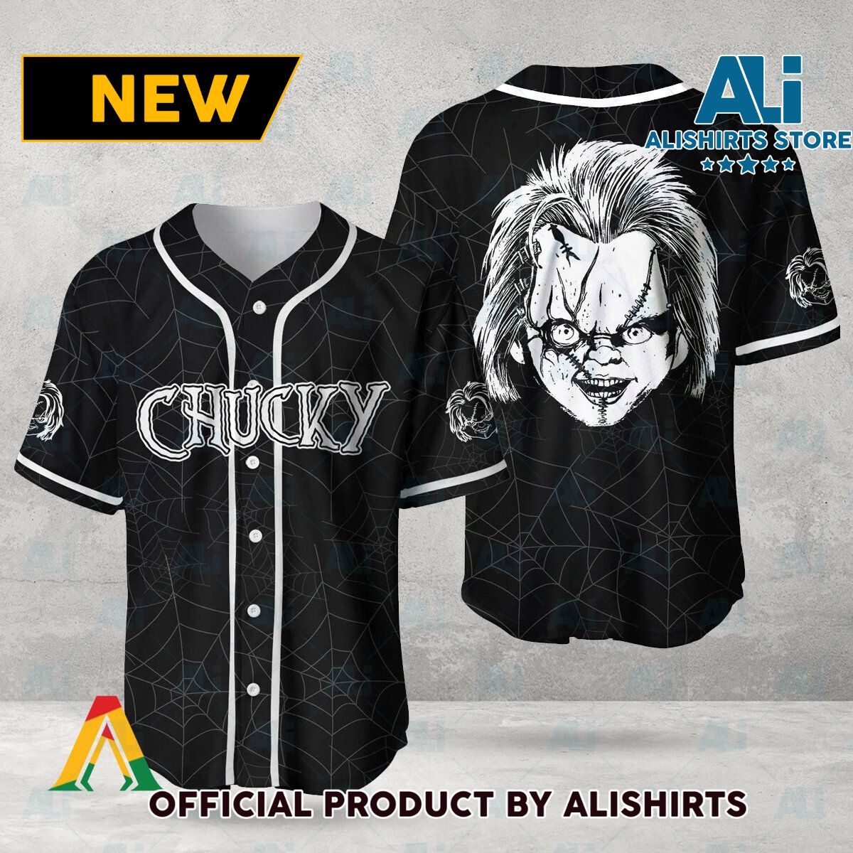 Halloween Horror Chucky Baseball Jersey