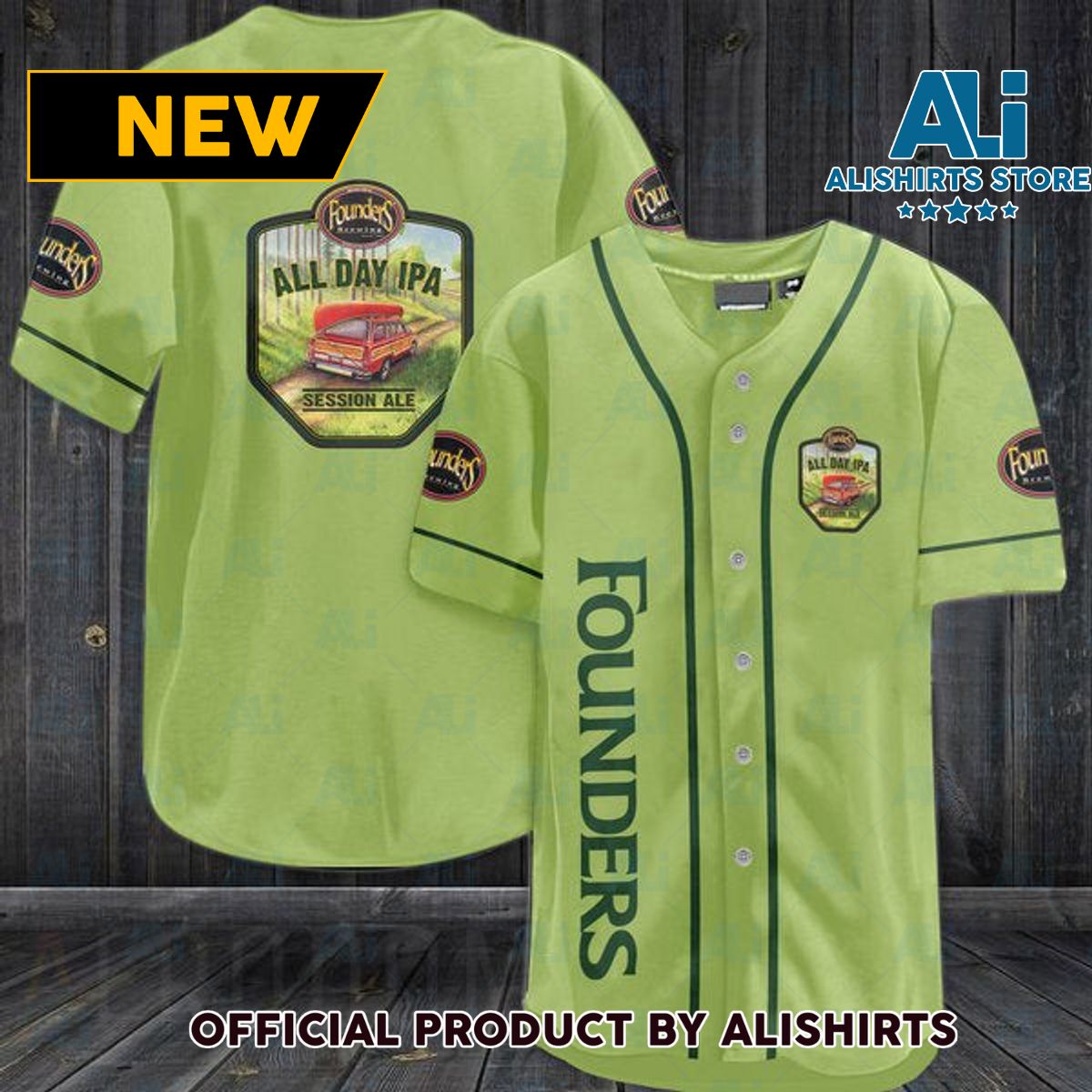 Pea Founders Brewing Baseball Jersey