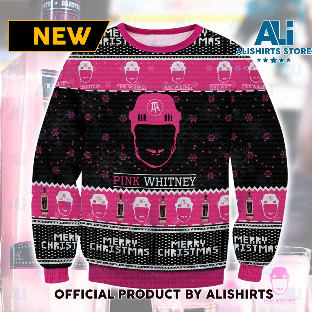 Pink Whitney Ugly Christmas Sweater