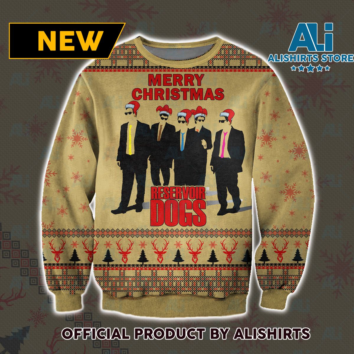 Reservoir Dogs Xmas Ugly Christmas Sweater