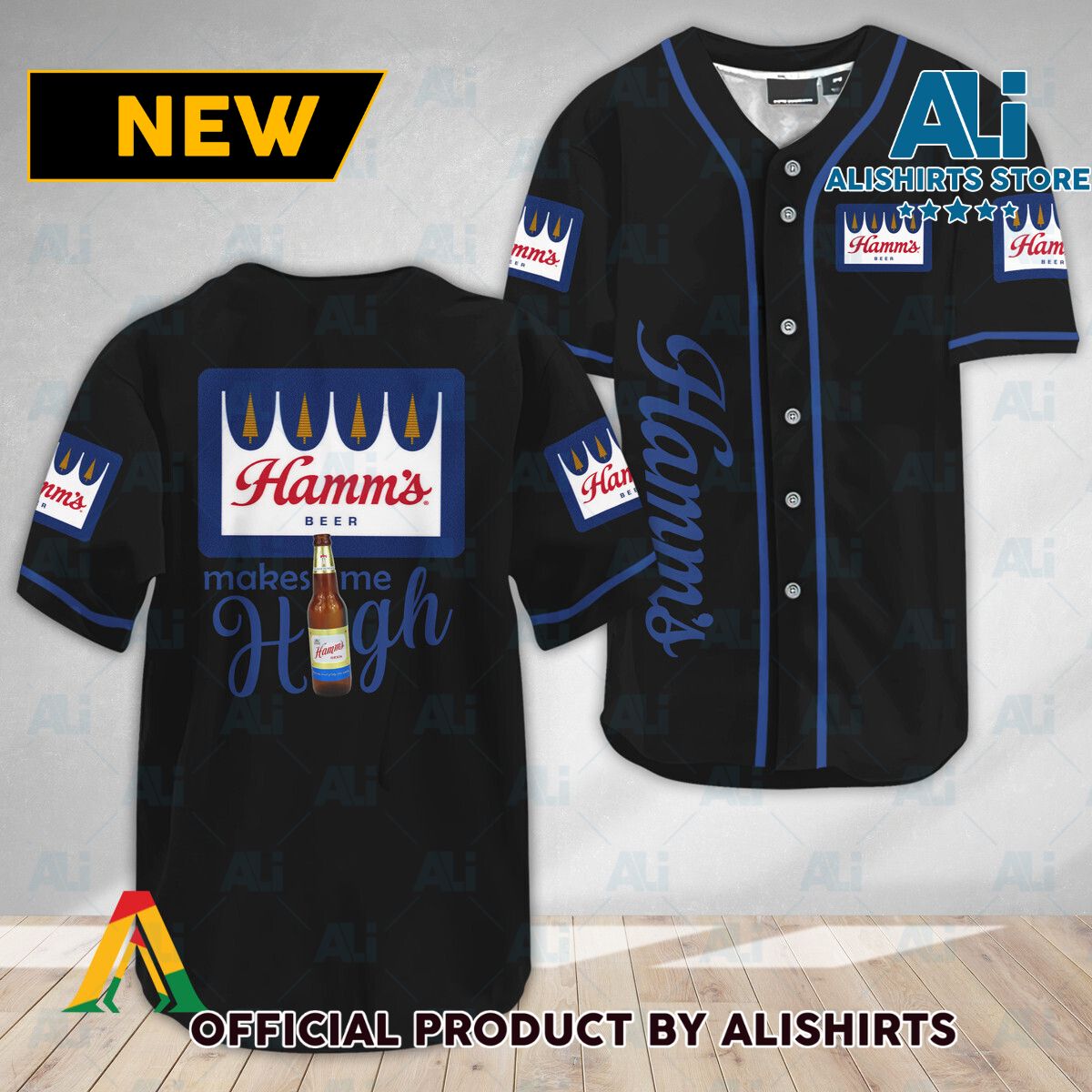 Hamm's Beer Make Me High Baseball Jersey