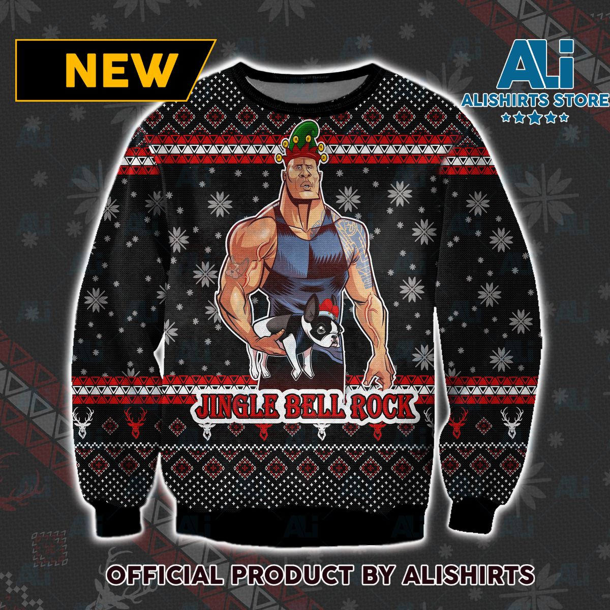 Jingle Bell Rock Ugly Christmas Sweater