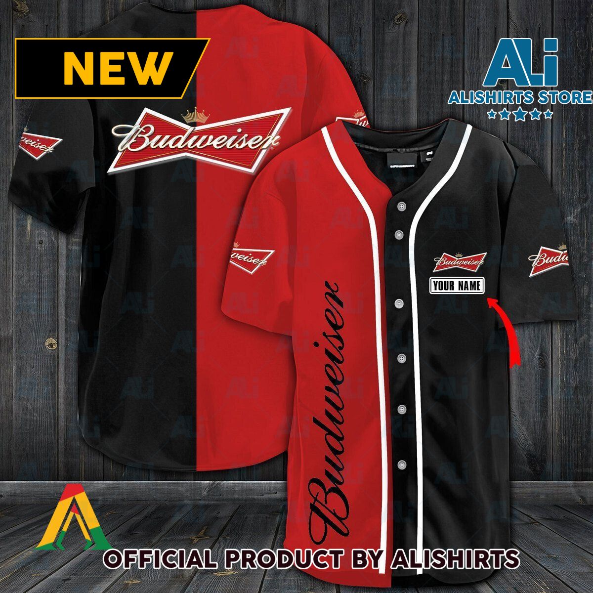 Personalized Budweiser King Of Beer Jersey Shirt