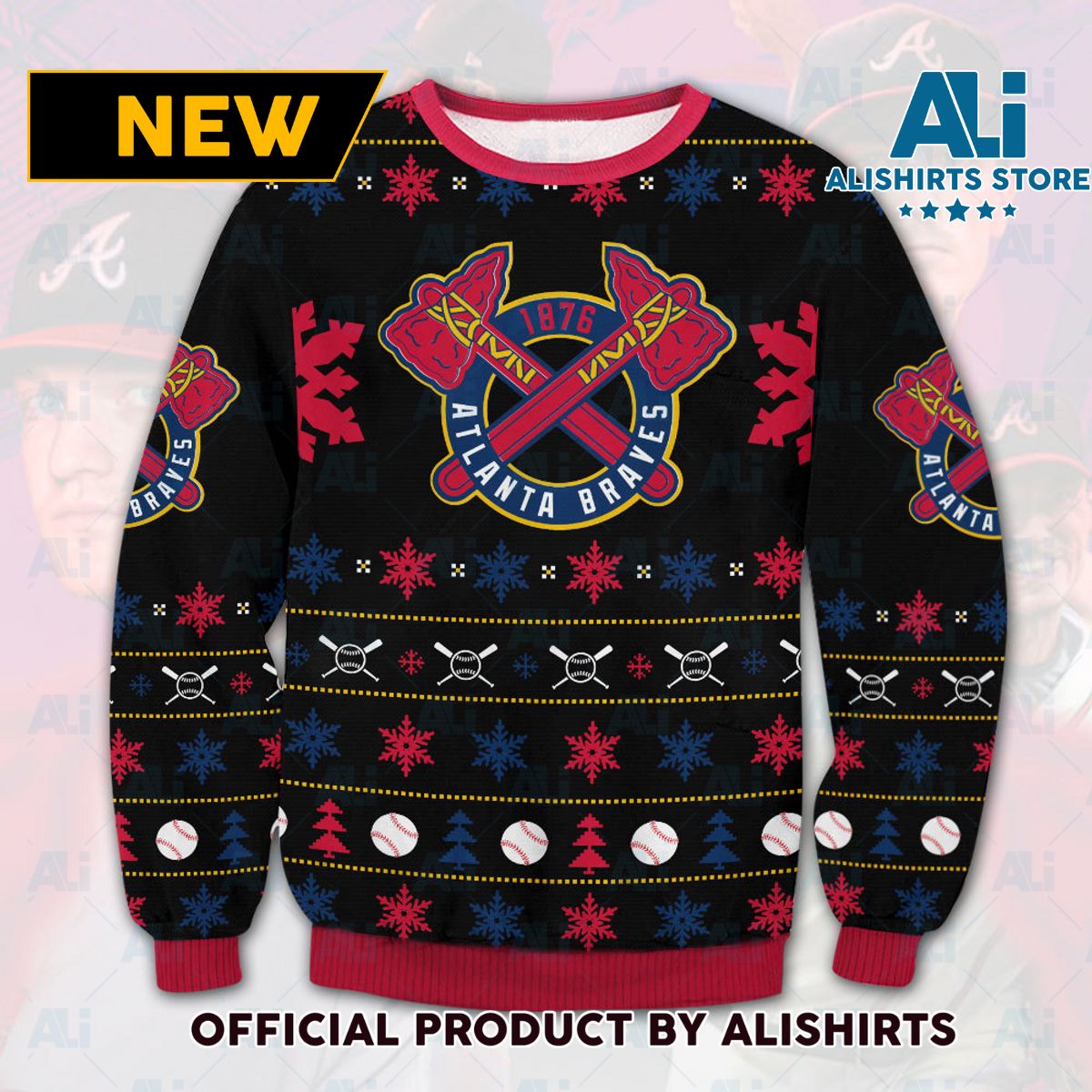 Atlanta Braves Ugly Christmas Sweater