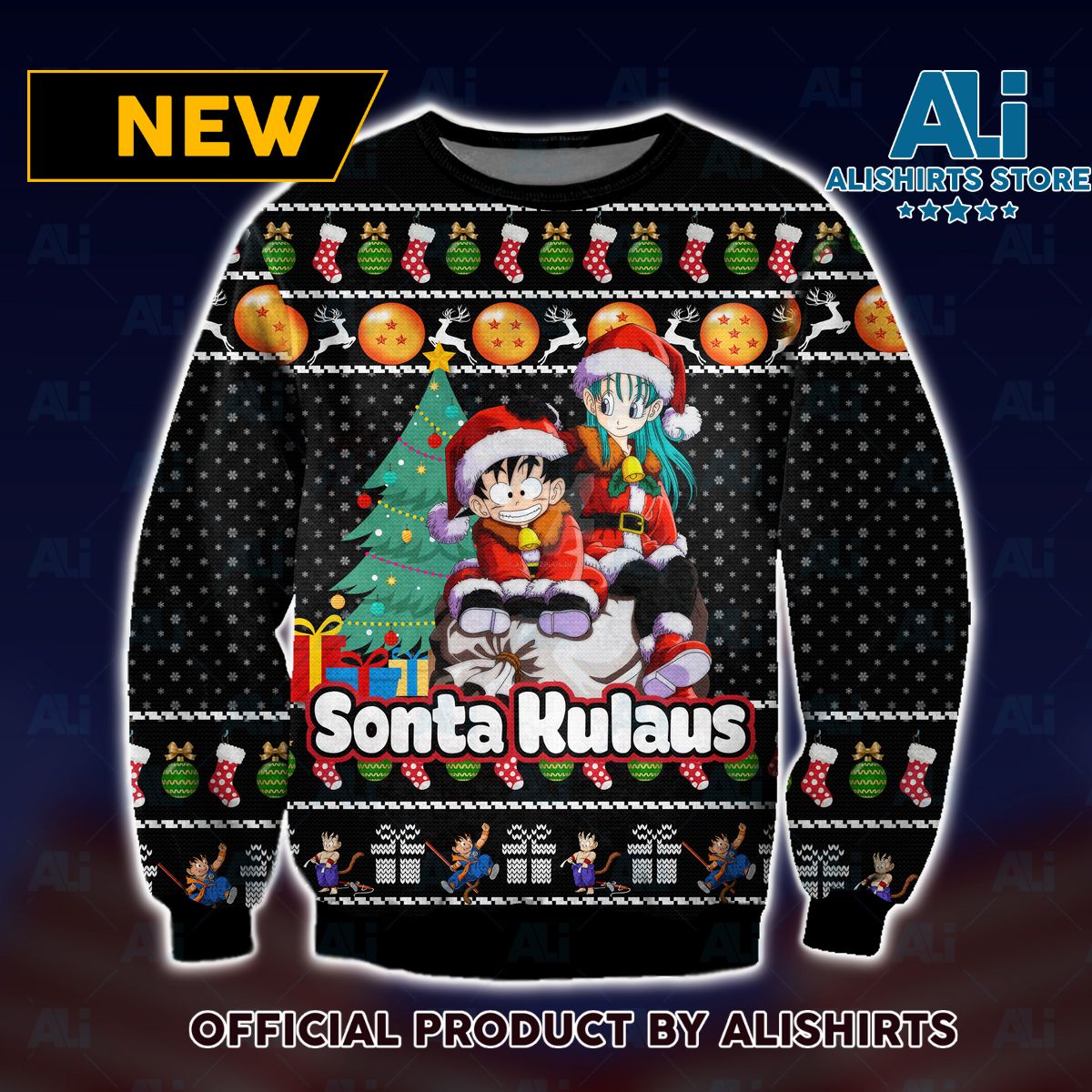 Dragon Ball Merry Xmas Ugly Christmas Sweater