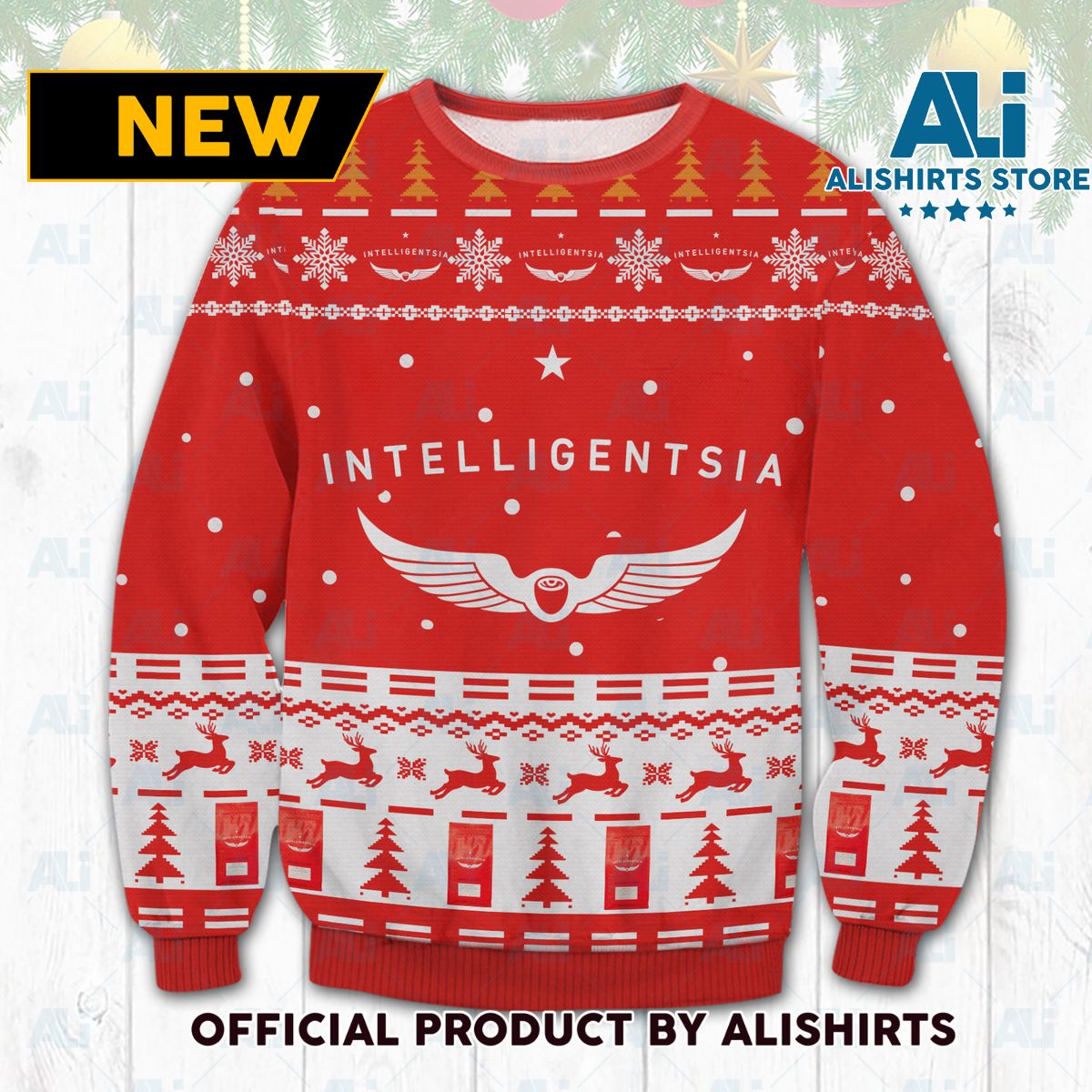 Intelligentsia Coffee Ugly Christmas Sweater