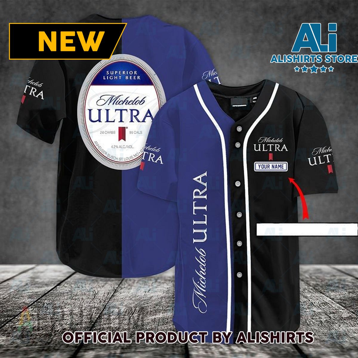 Customized Michelob Ultra Baseball Jersey