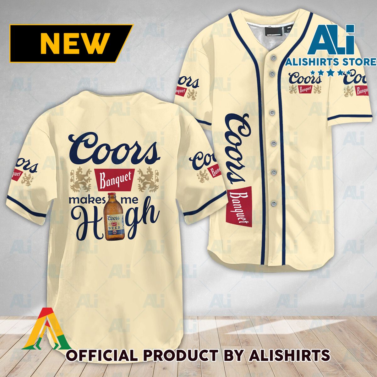 Coors Banquet Make Me High Baseball Jersey