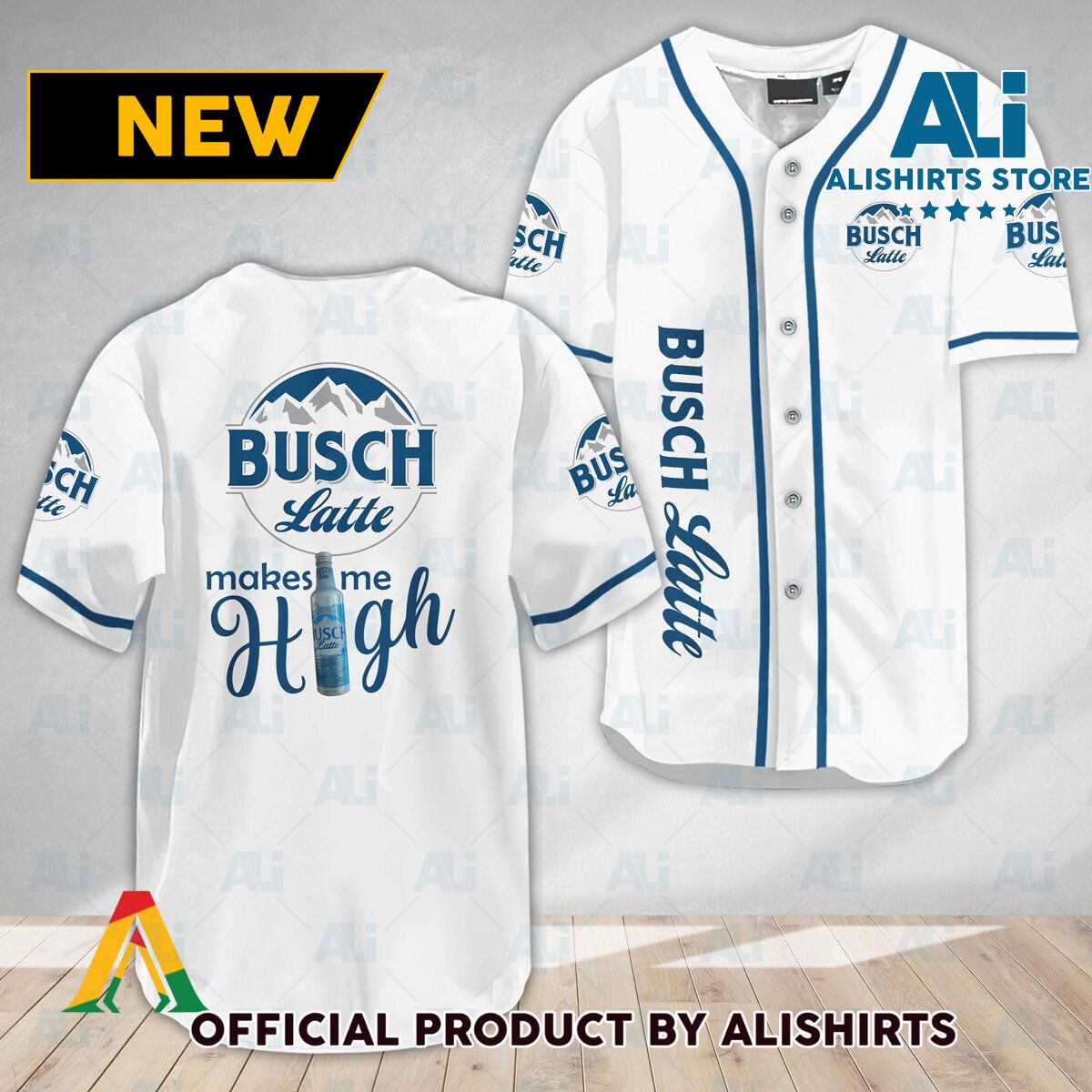 Busch Latte Make Me High Baseball Jersey