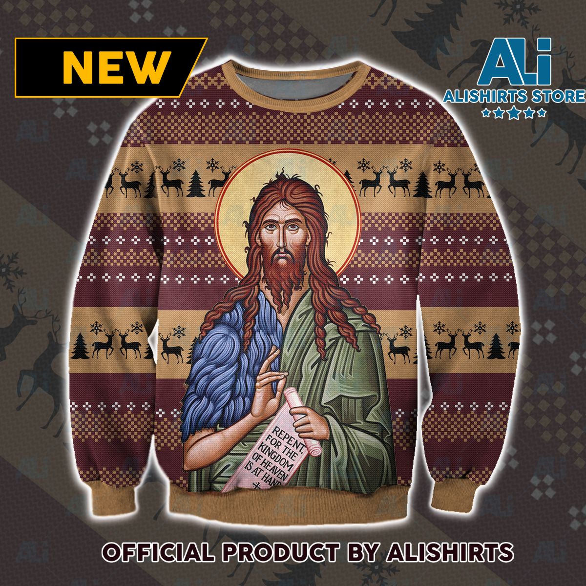 St. John the Baptist Ugly Christmas Sweater