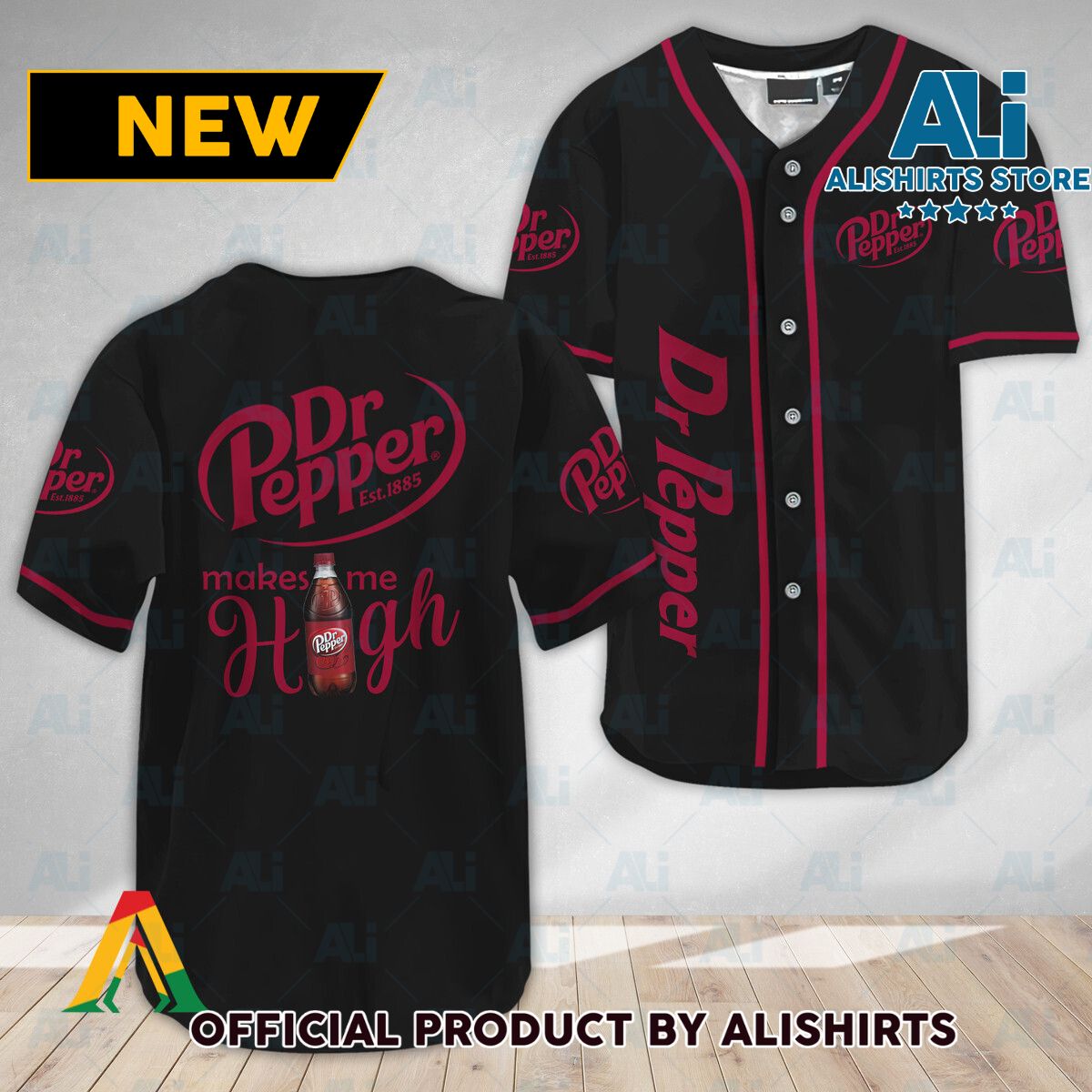 Dr Pepper Make Me High Baseball Jersey