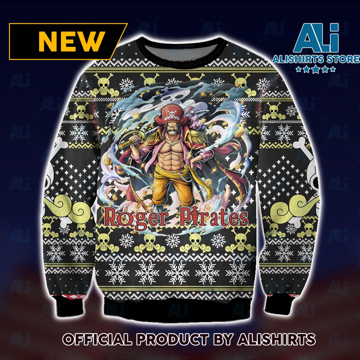 Gol D. Roger Ugly Christmas Sweater