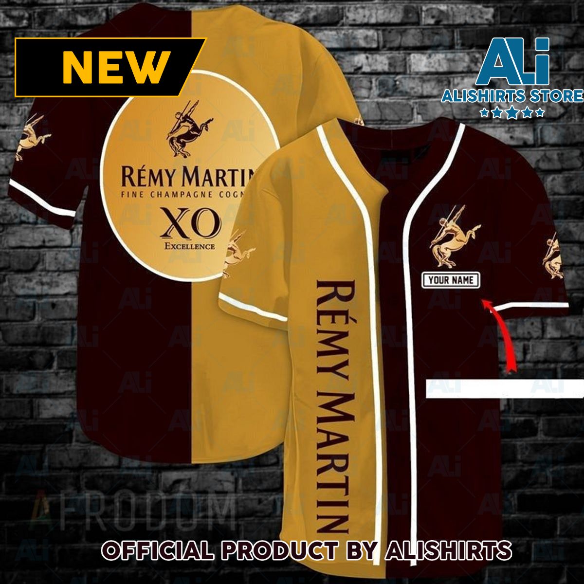 Personalized Rémy Martin XO Baseball Jersey