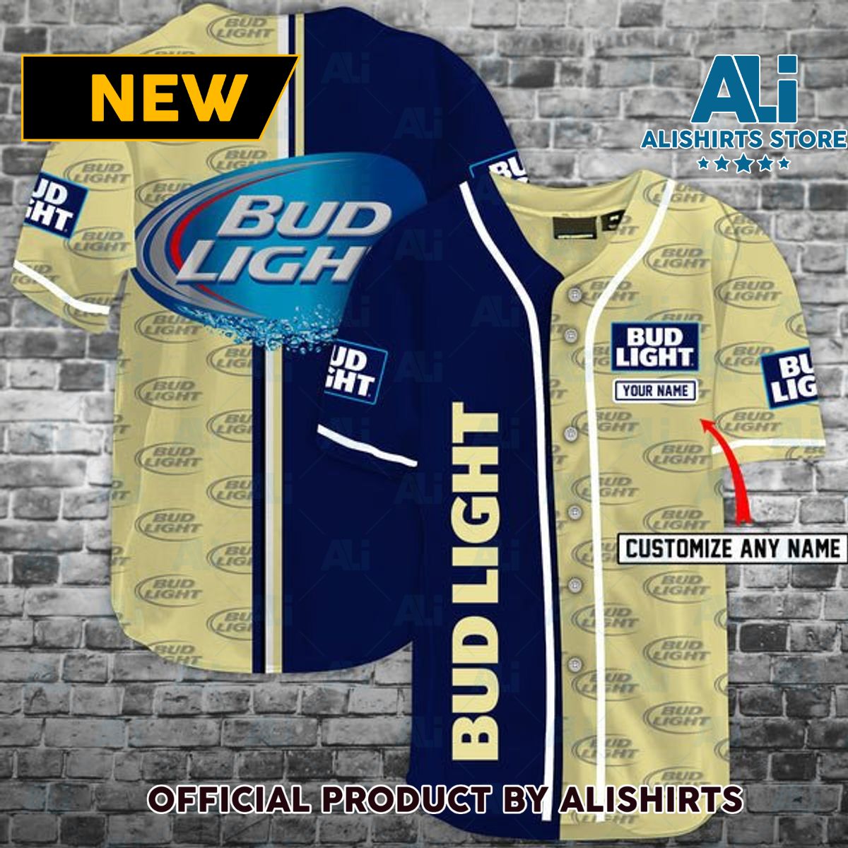 Personalized Bud Light Baseball Jersey