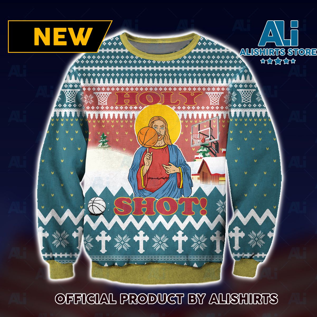 Holy Shot Ugly Christmas Sweater