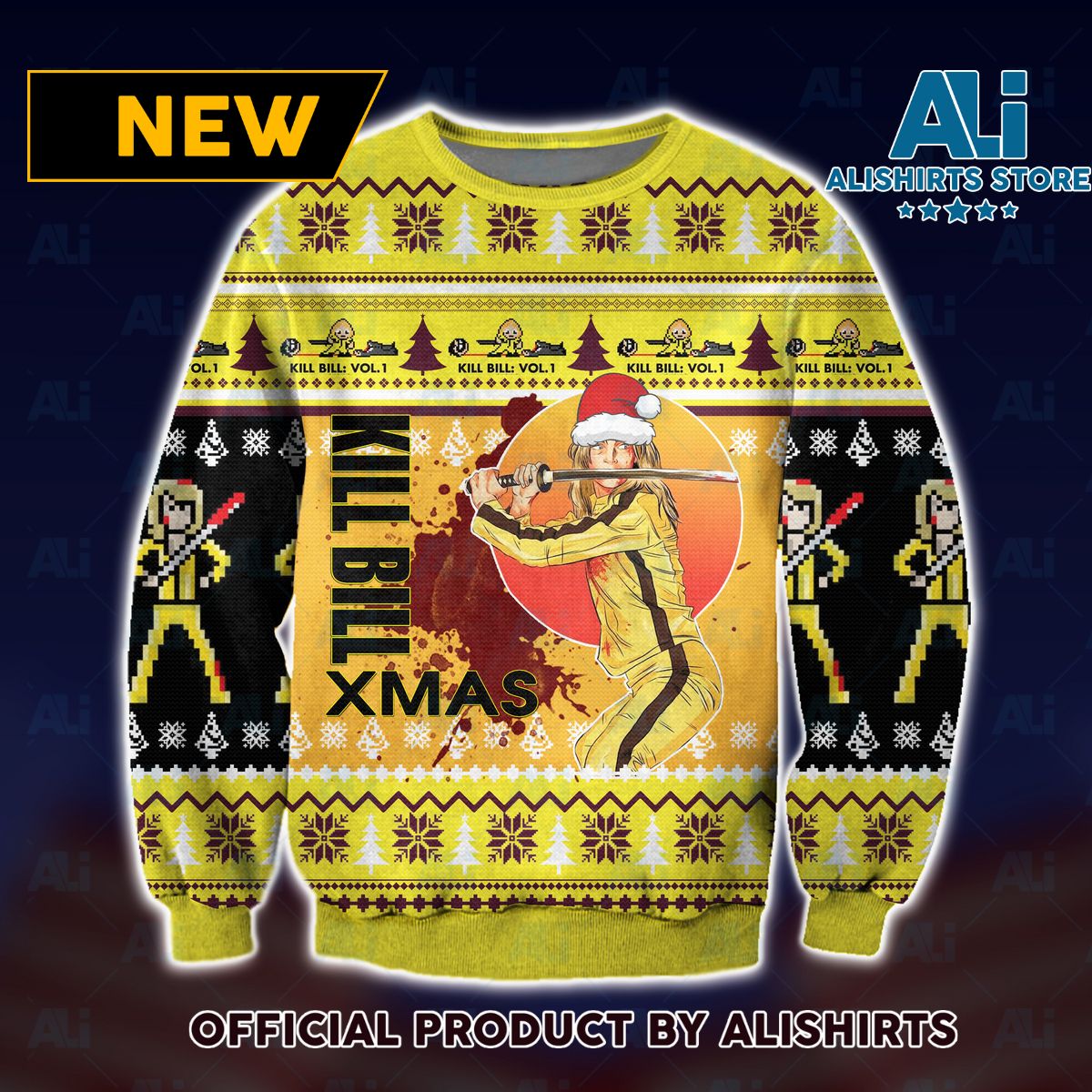 Kill Bill Xmas Ugly Christmas Sweater