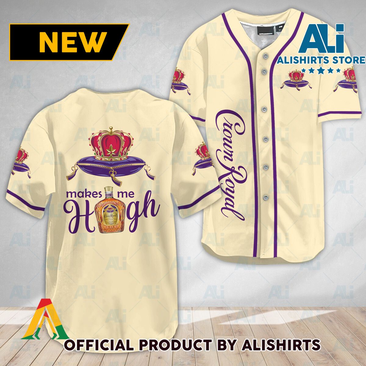 Crown Royal Make Me High Baseball Jersey