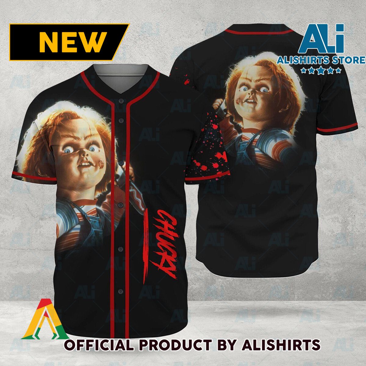 Happy Halloween Horror Chucky Baseball Jersey