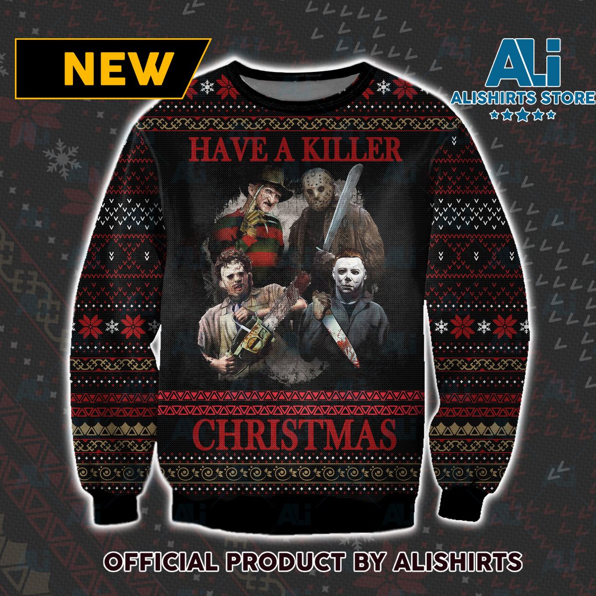 Have a Killer Christmas Ugly Christmas Sweater