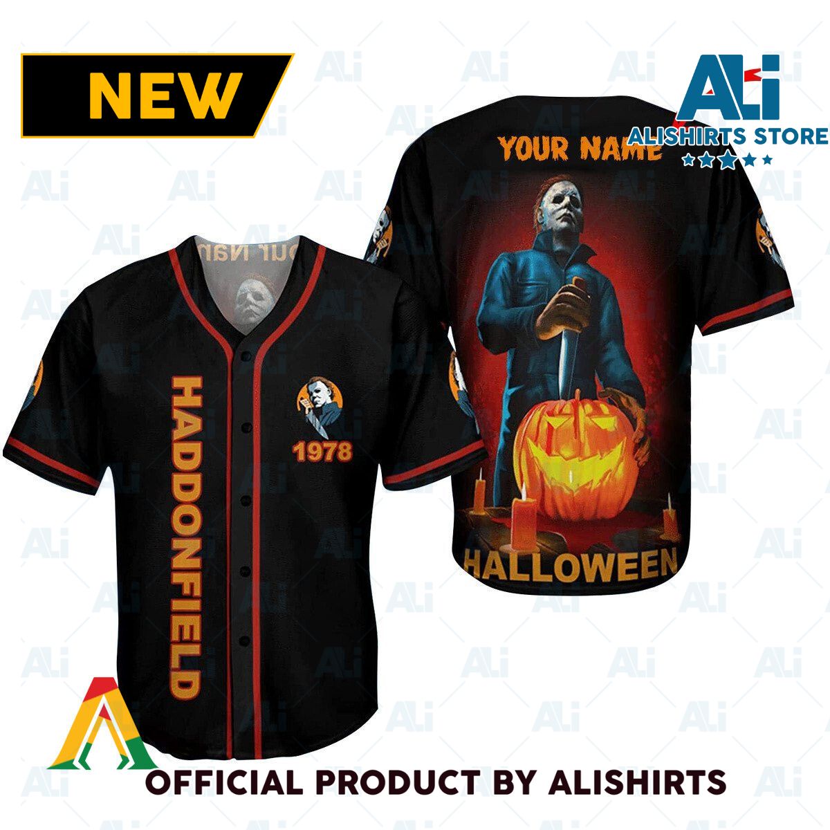 Personalized Micheal Myers 1978 Haddonfield Baseball Jersey