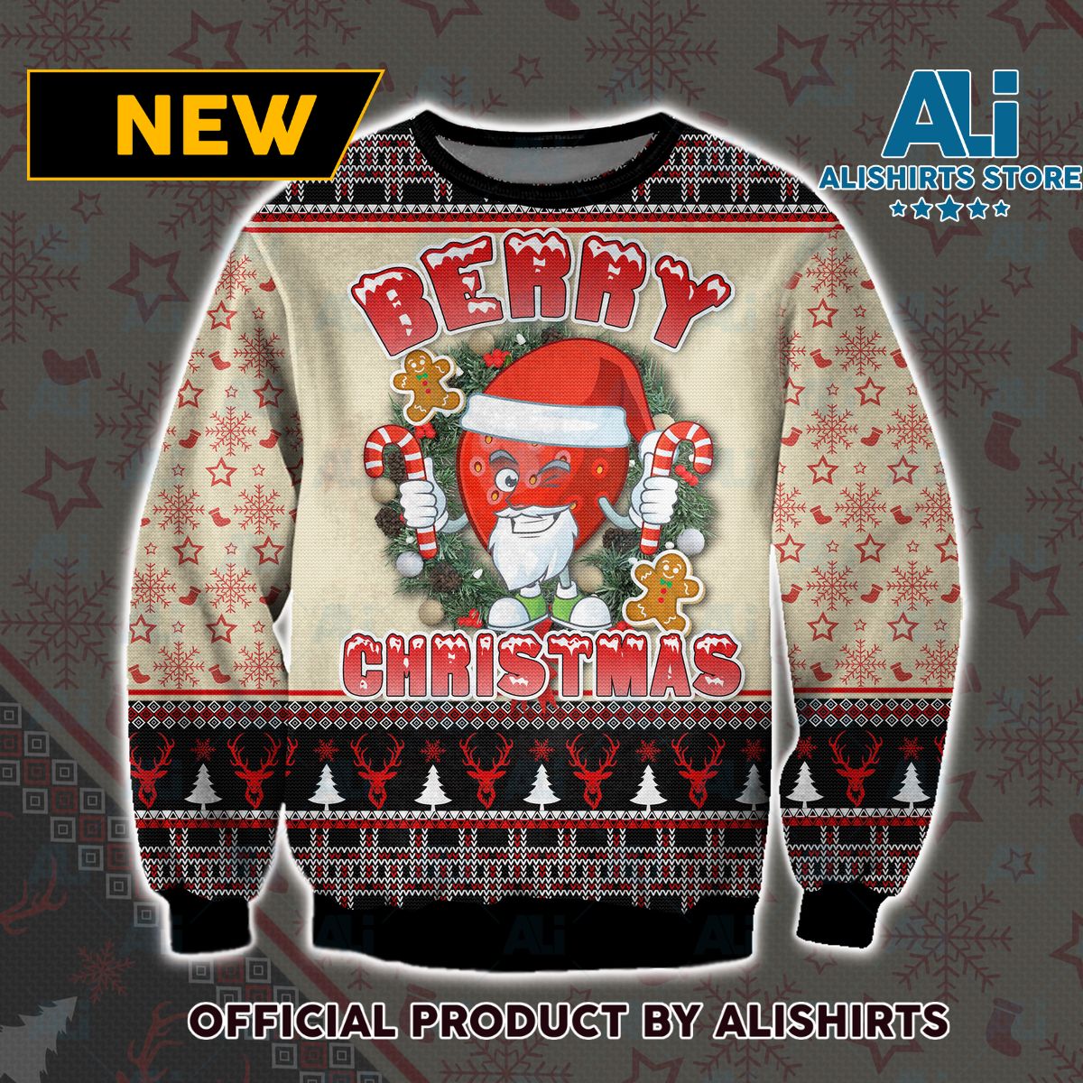 Berry Christmas Ugly Christmas Sweater