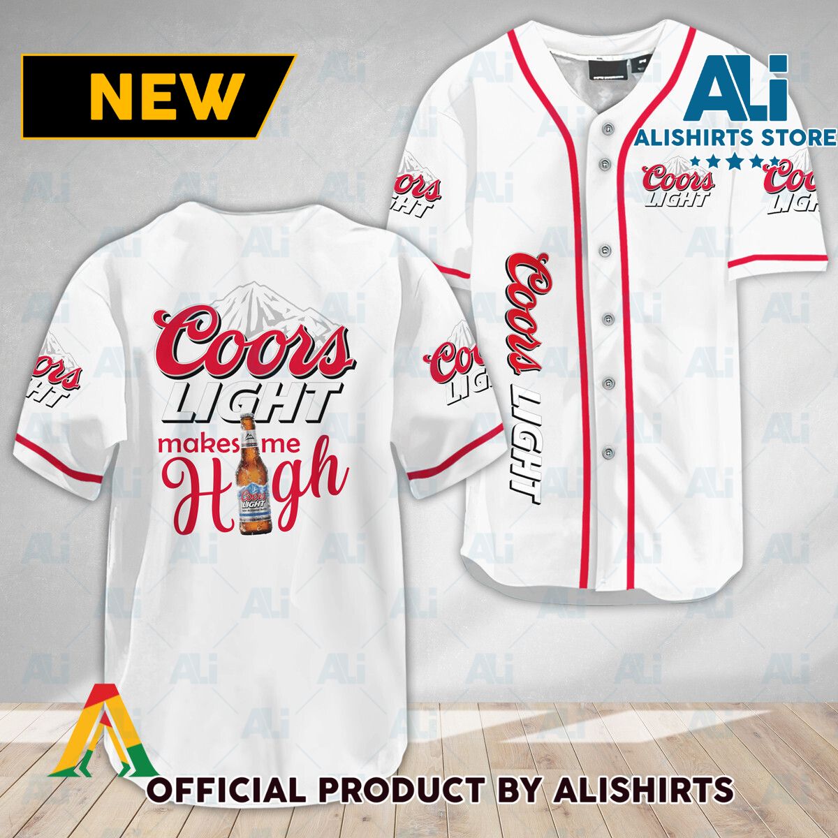 Coors Light Make Me High Baseball Jersey