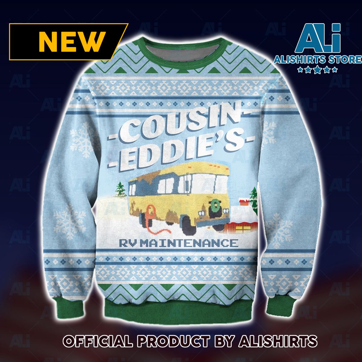 Cousin Eddie’s Rv Maintenance Ugly Christmas Sweater