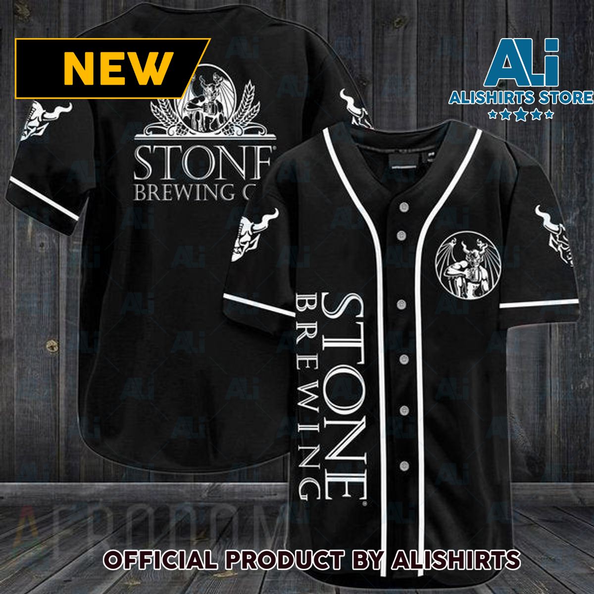 Black Stone Brewing Baseball Jersey