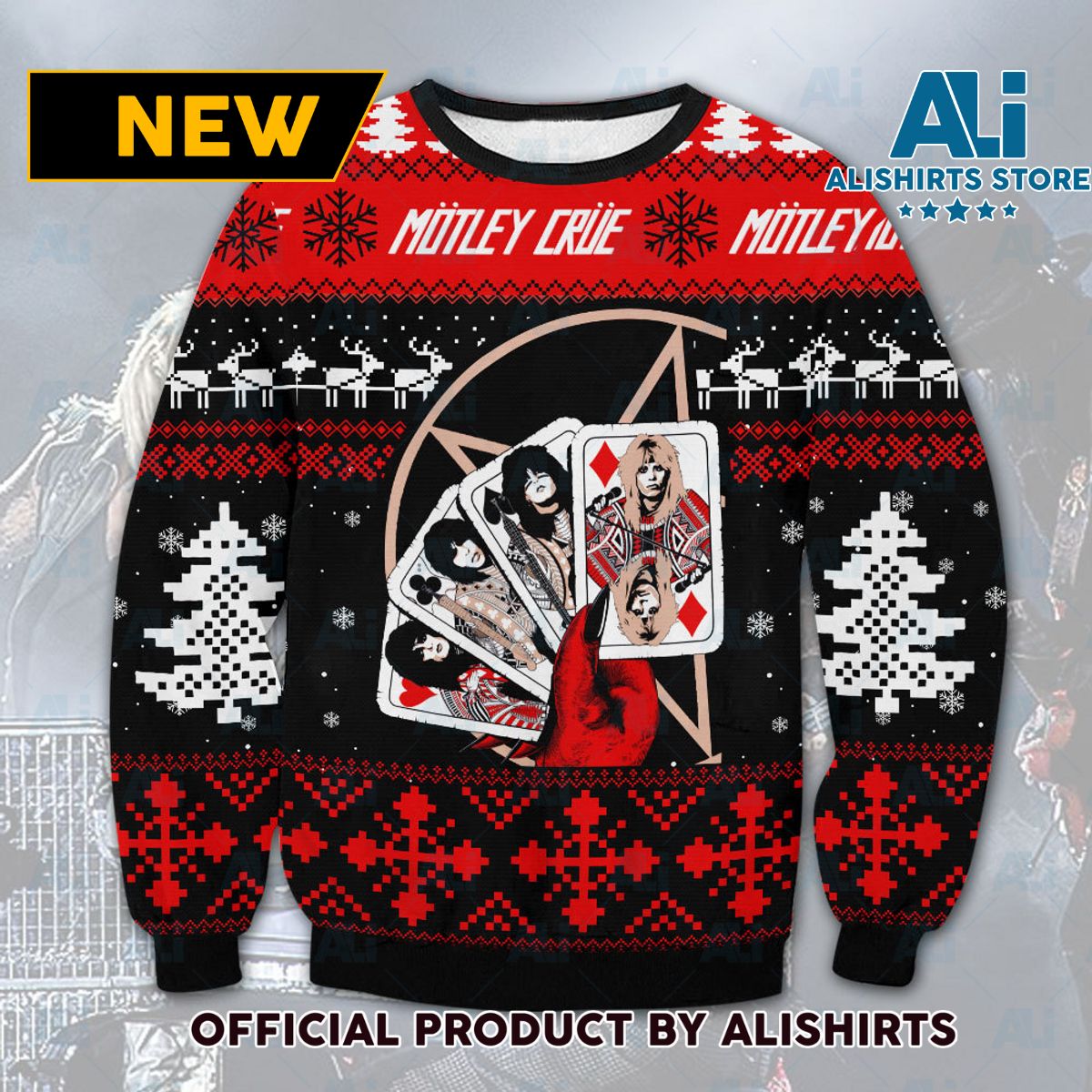 Motley Crue Ugly Christmas Sweater