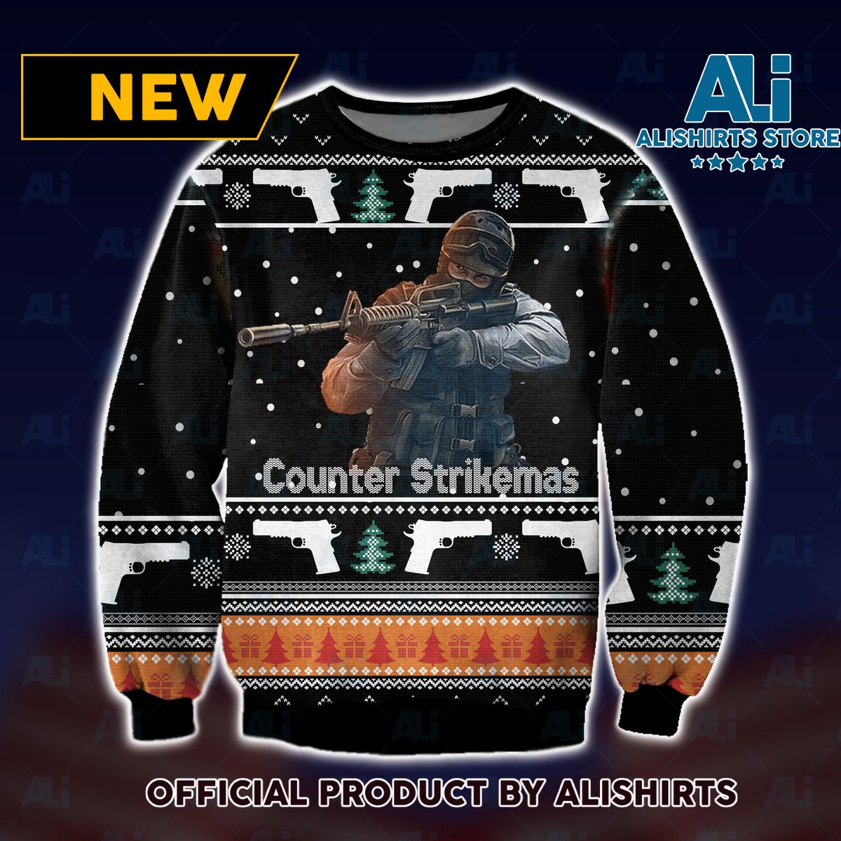 Counter Strike Ugly Christmas Sweater