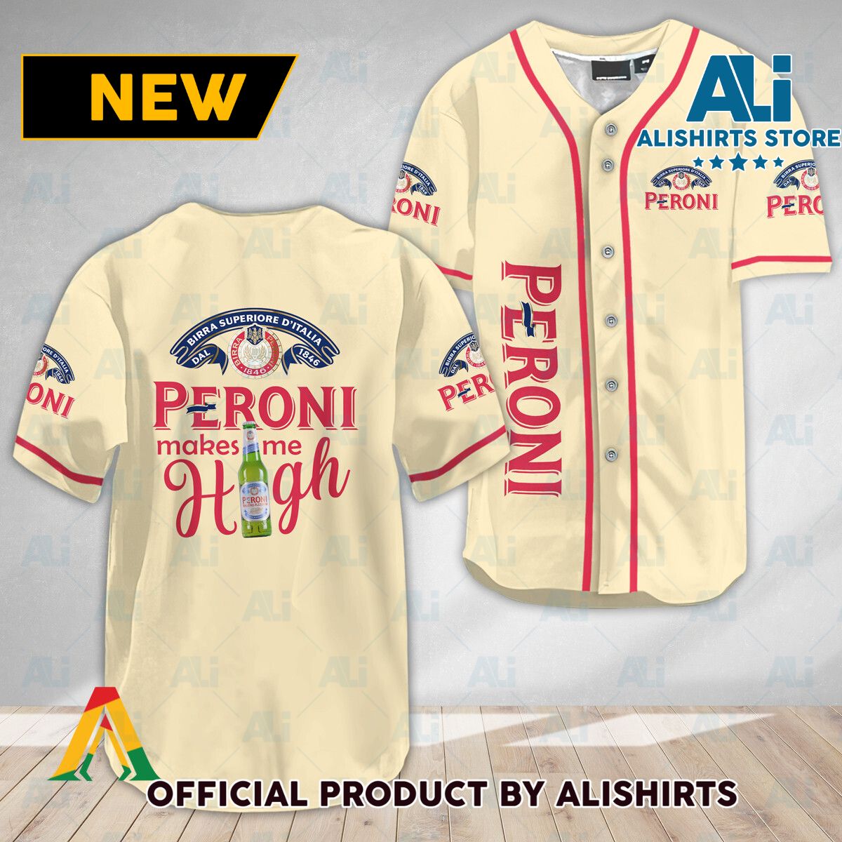 Peroni Brewery Make Me High Baseball Jersey