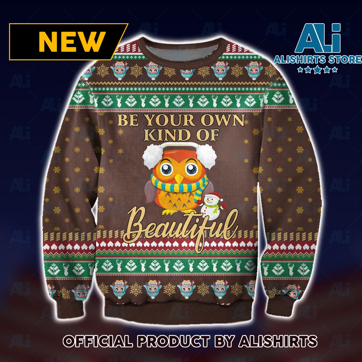 Be Your Own Kind of Beautiful Ugly Christmas Sweater