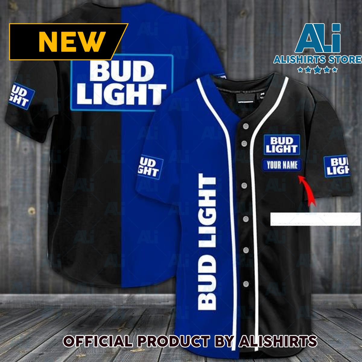 Personalized Bud Light Jersey Shirt