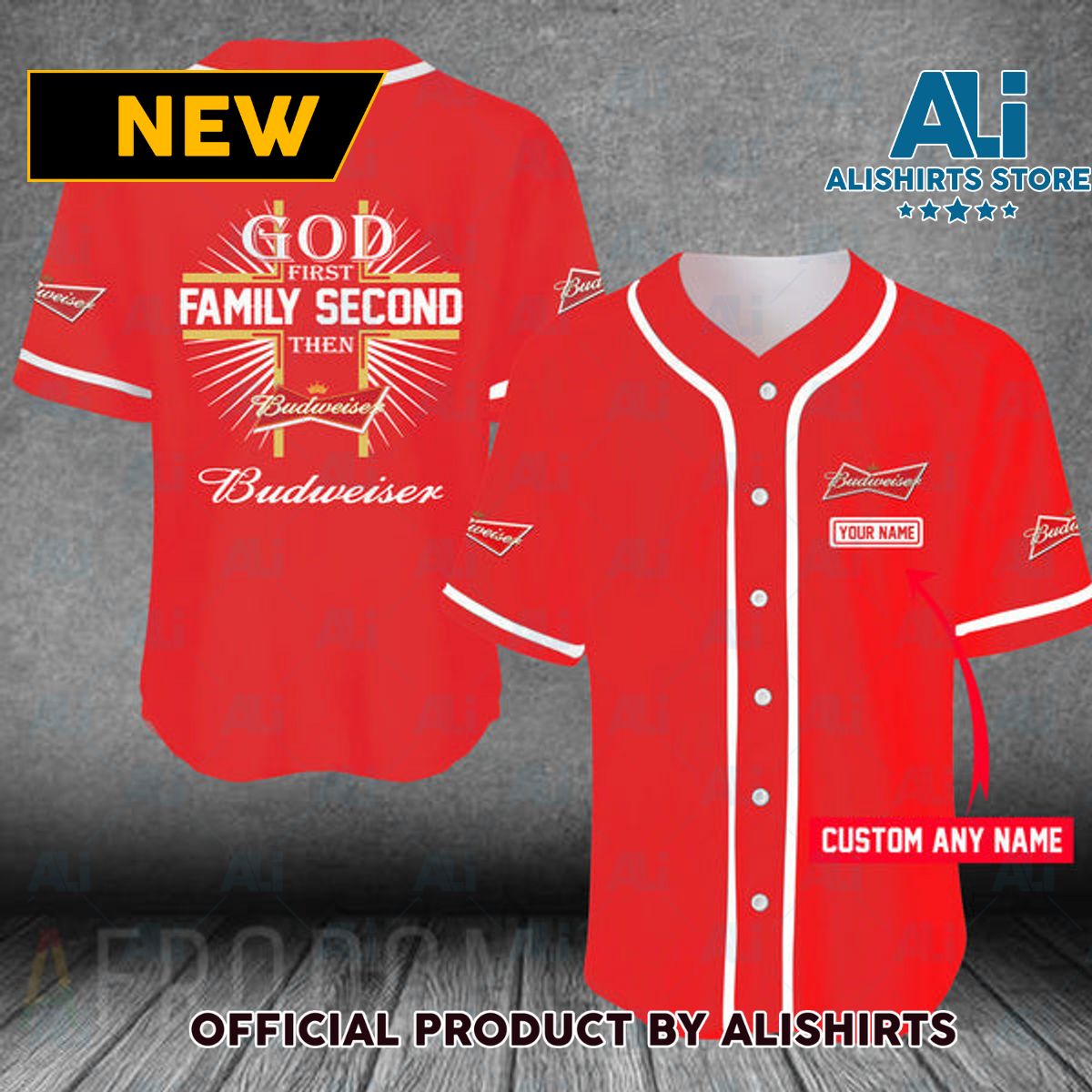 Personalized Easter Sunday Budweiser Baseball Jersey