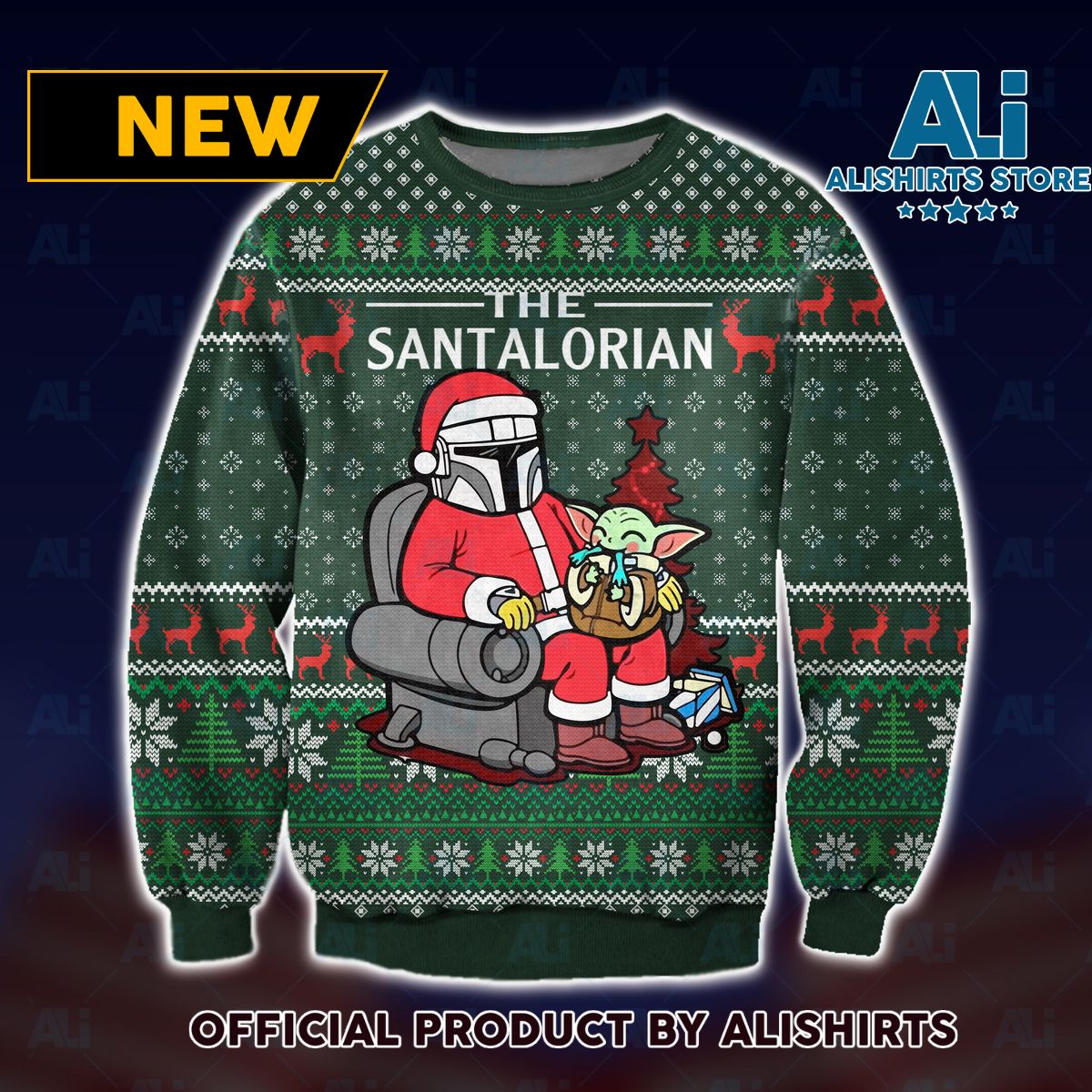 Santalorian Star Wars Ugly Christmas Sweater