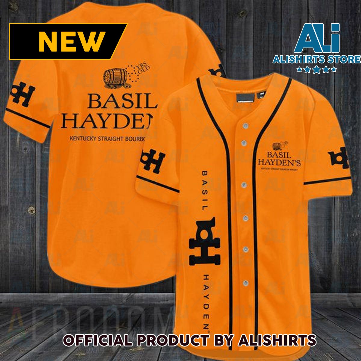 Orange Basil Hayden's Baseball Jersey