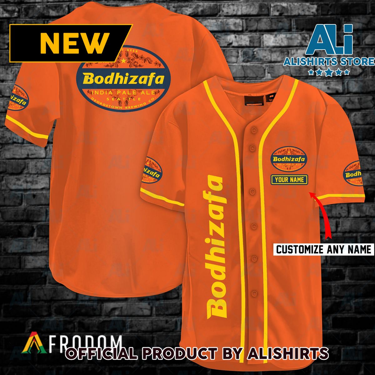 Basic Bodhizafa Beer Baseball Jersey