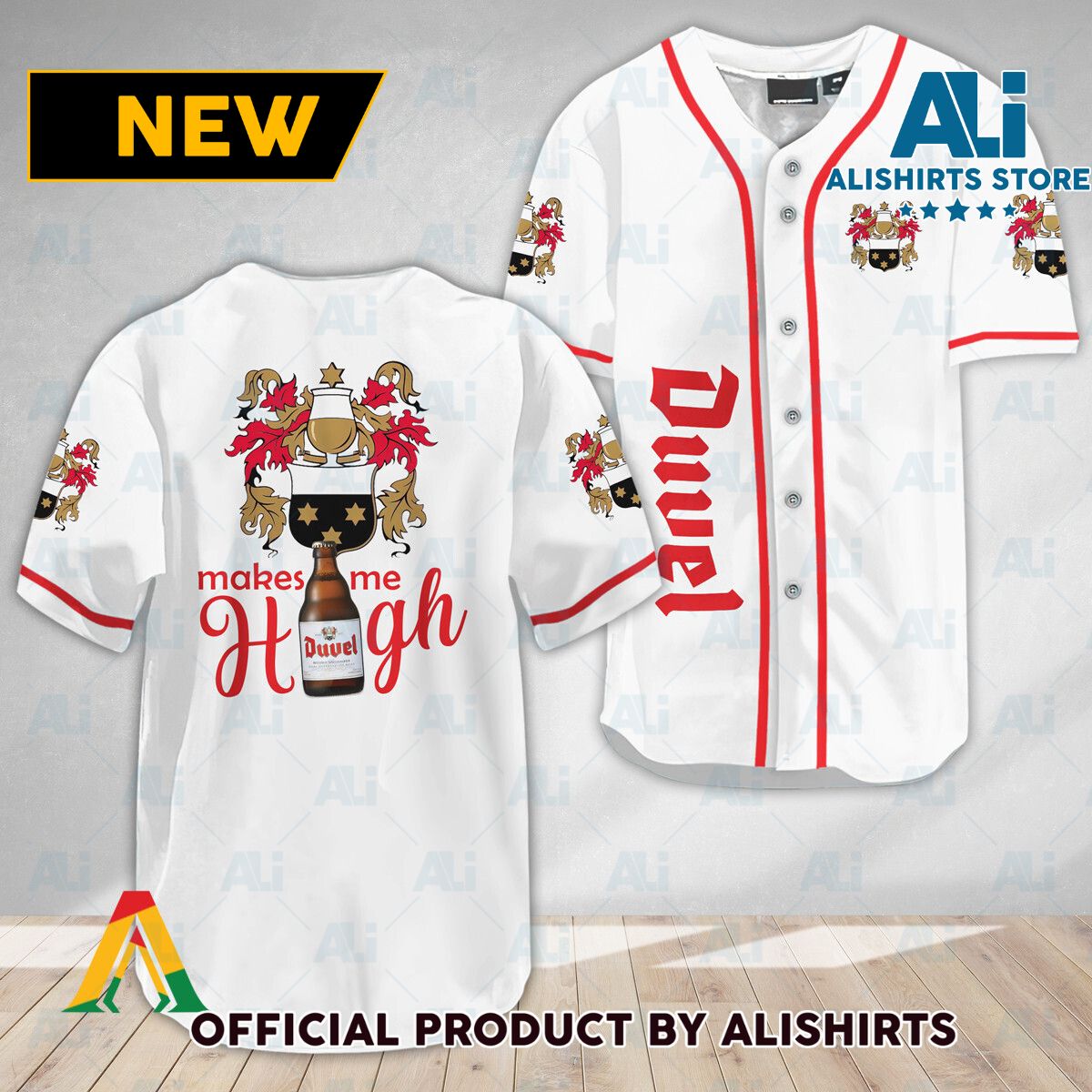 Duvel Beer Make Me High Baseball Jersey