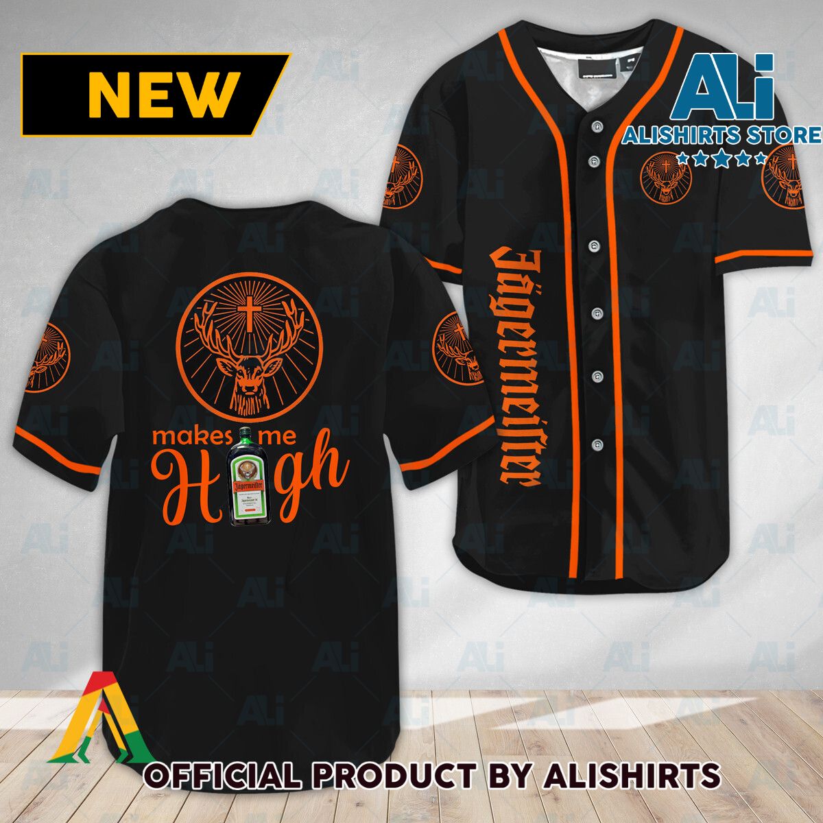 Jagermeister Make Me High Baseball Jersey