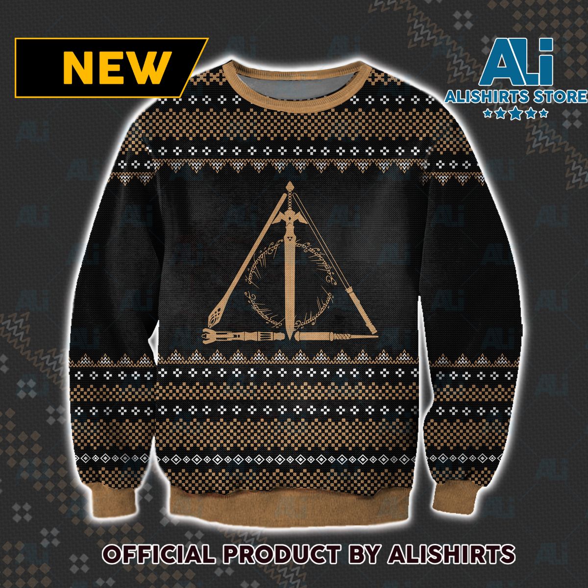 Nerdy Hallow Ugly Christmas Sweater