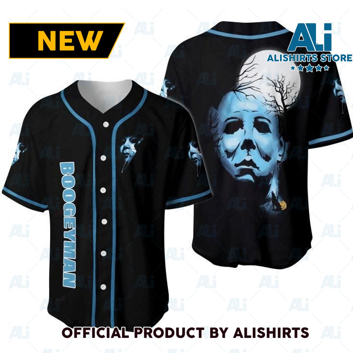 Horror Boogeyman Michael Myers Baseball Jersey