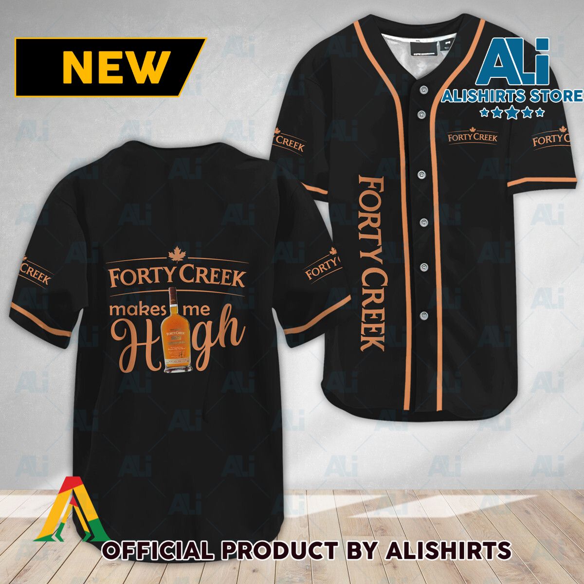 Forty Creek Whisky Make Me High Baseball Jersey