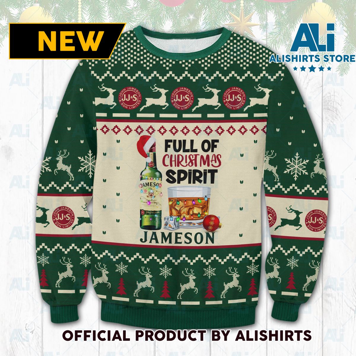 Jameson Christmas Spirit Ugly Sweater