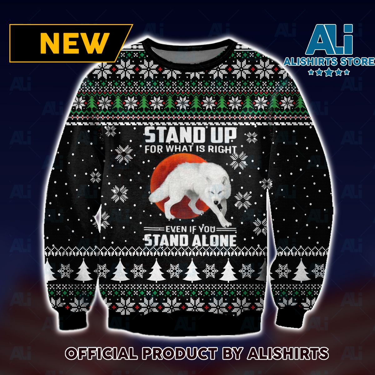 Stand Up For What Is Right Ugly Christmas Sweater