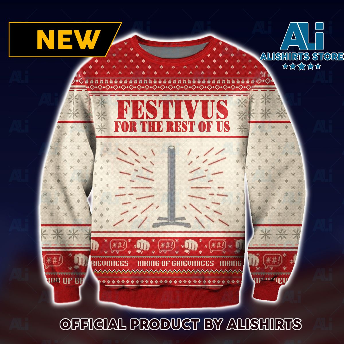 Seinfeld Festivus For The Rest Of Us Ugly Christmas Sweater