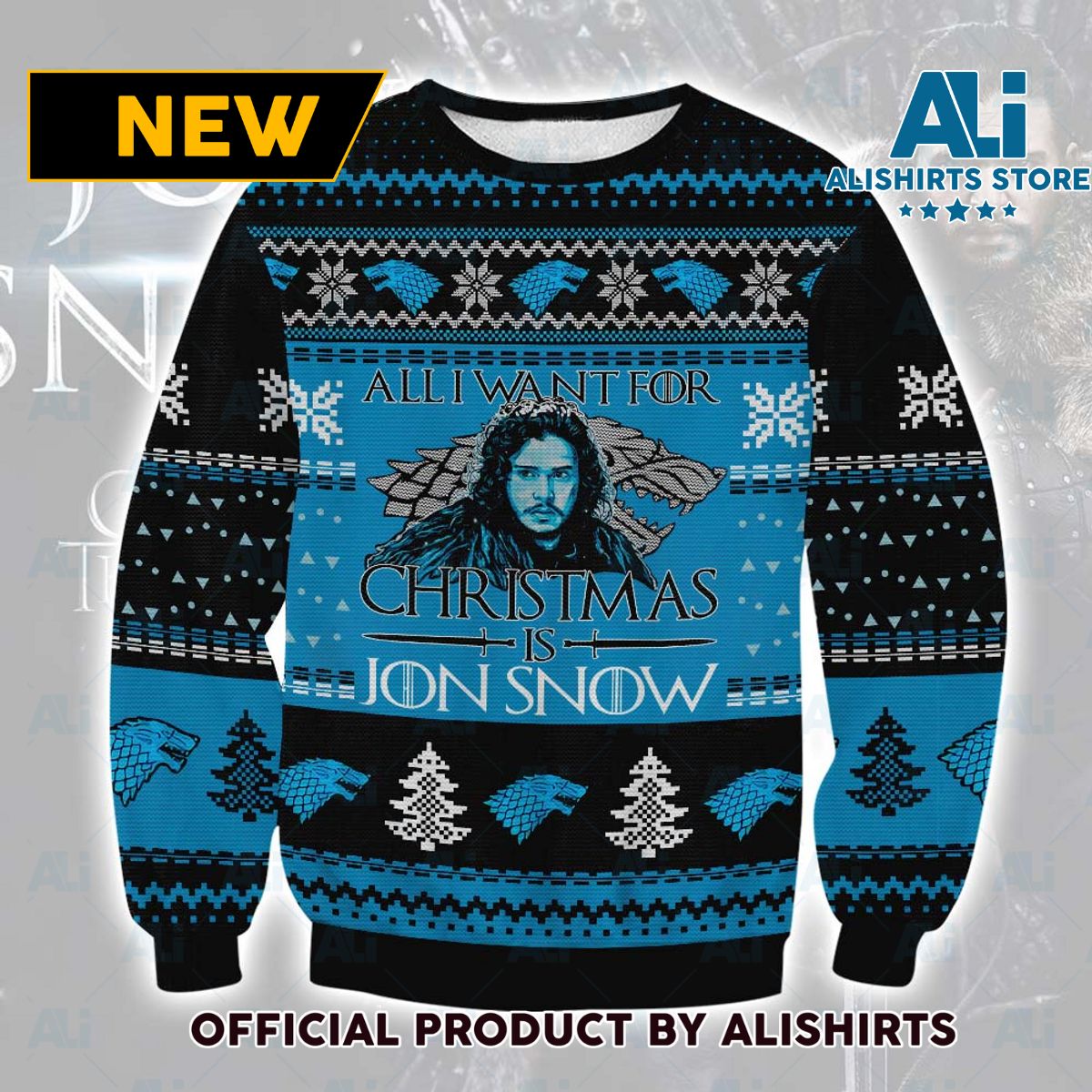 Jon Snow Christmas Ugly Sweater