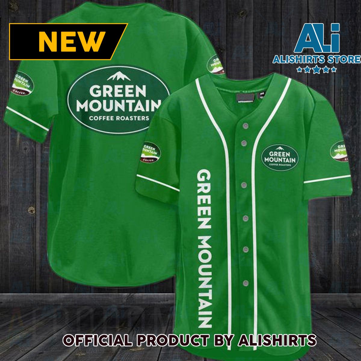 Green Mountain Coffee Roasters Baseball Jersey