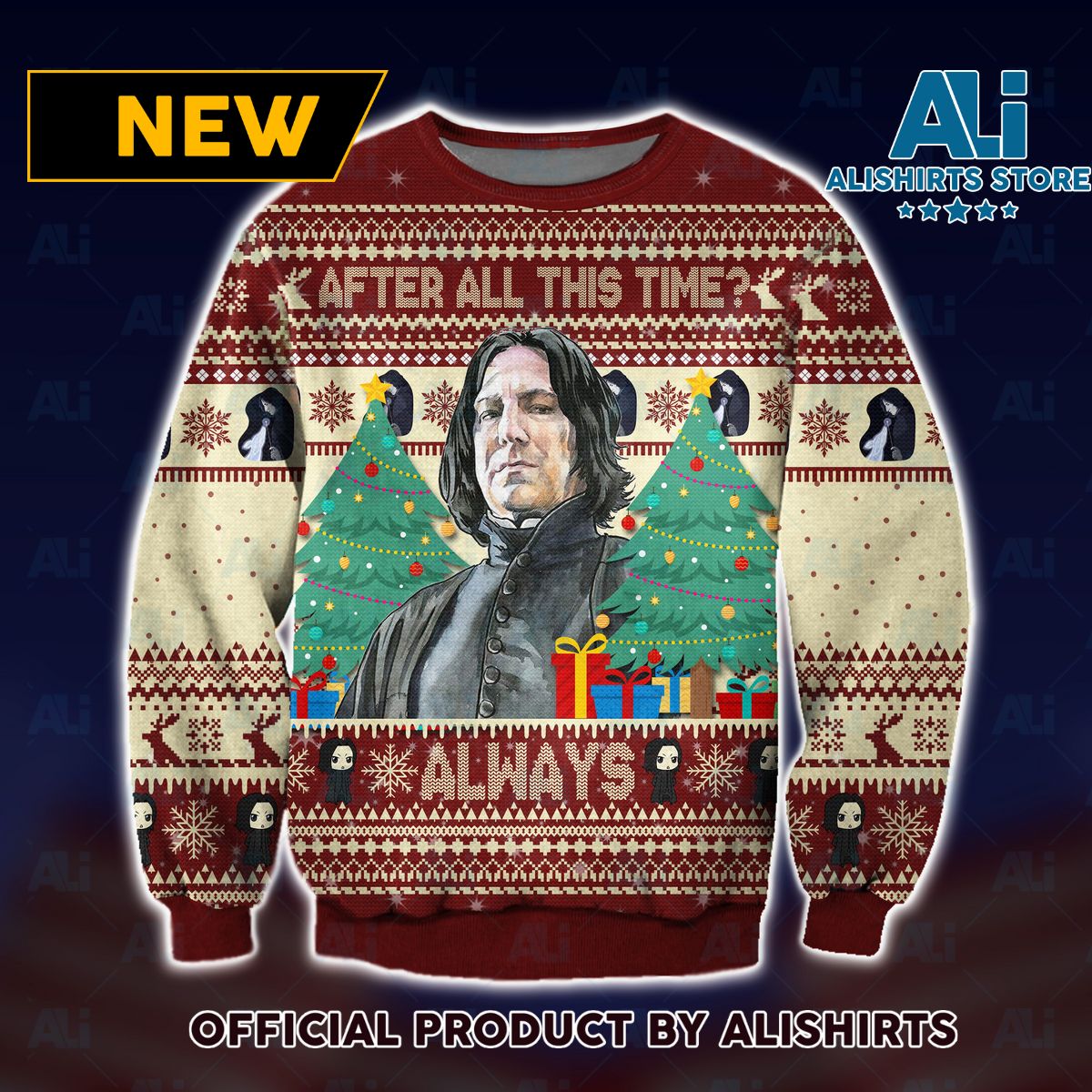 Always! Professor Snape Ugly Christmas Sweater